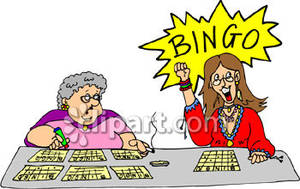Women playing bingo free clipart picture