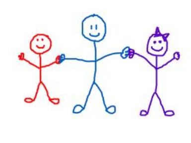 Stick people holding hands clipart clipart kid