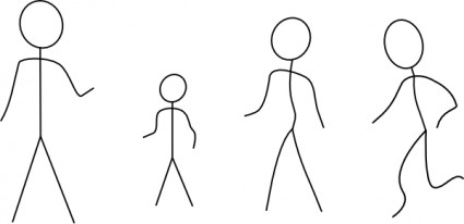 Stick people stick figures clip art free vector in open office drawing svg