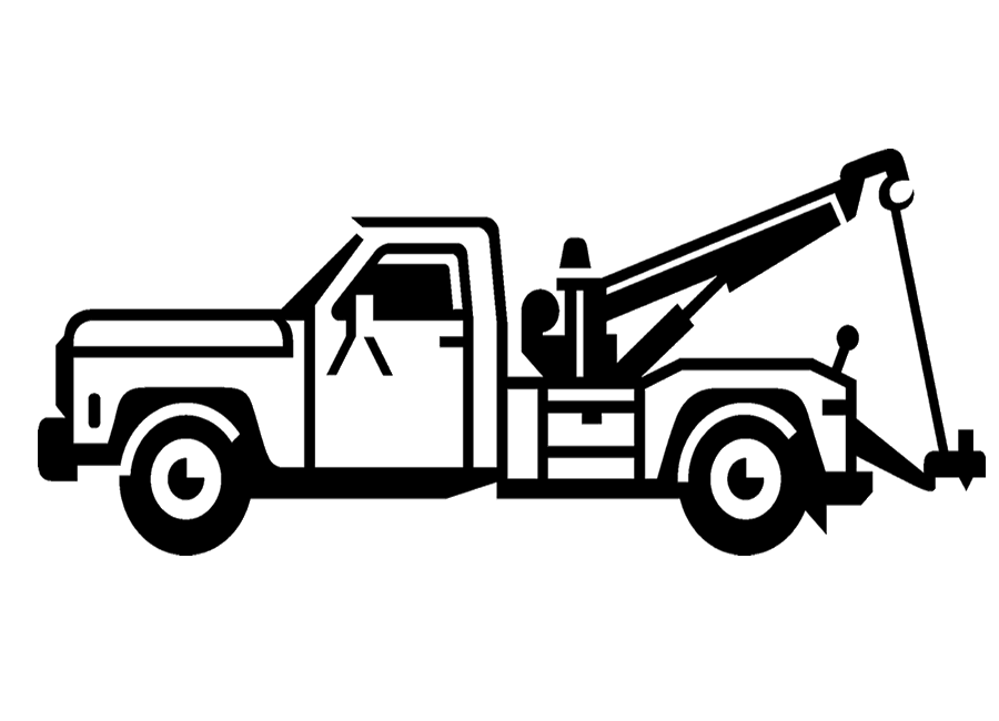 Truck art vector semi truck and trailer illustration tow truck clipart