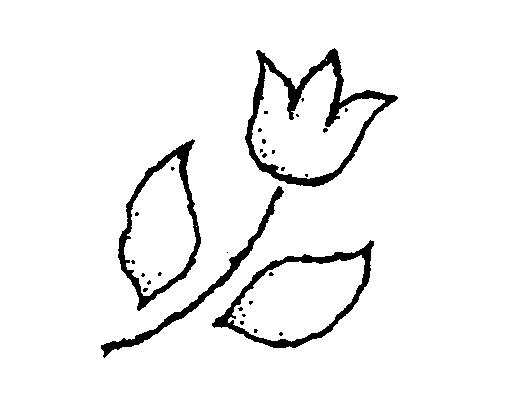 Tulip black and white clipart clipart kid 2