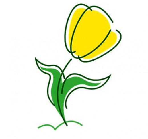 Yellow tulip clipart clipart kid