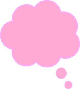 Pink thought bubble clip art high quality clip art