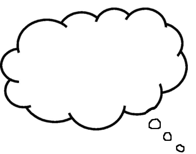 Thought bubble free printable blank speech bubbles clipart