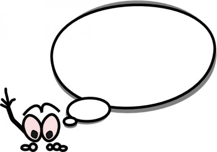 Thought bubble word bubble speech clip art free clipart image