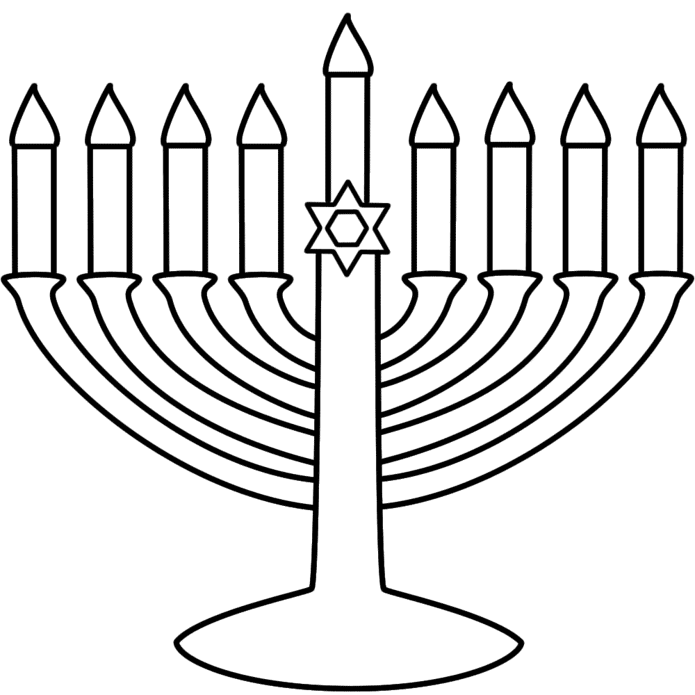 8 pics of hanukkah candles coloring pages hanukkah menorah clipart