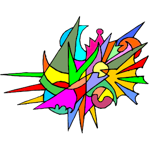 Abstract painting clipart of abstract painting free