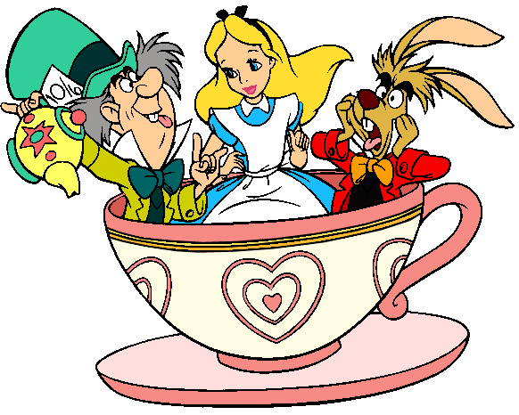 Alice in wonderland march hare and mad hatter clip art images disney clip art galore