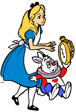 Alice in wonderland the white rabbit clip art images disney clip art galore