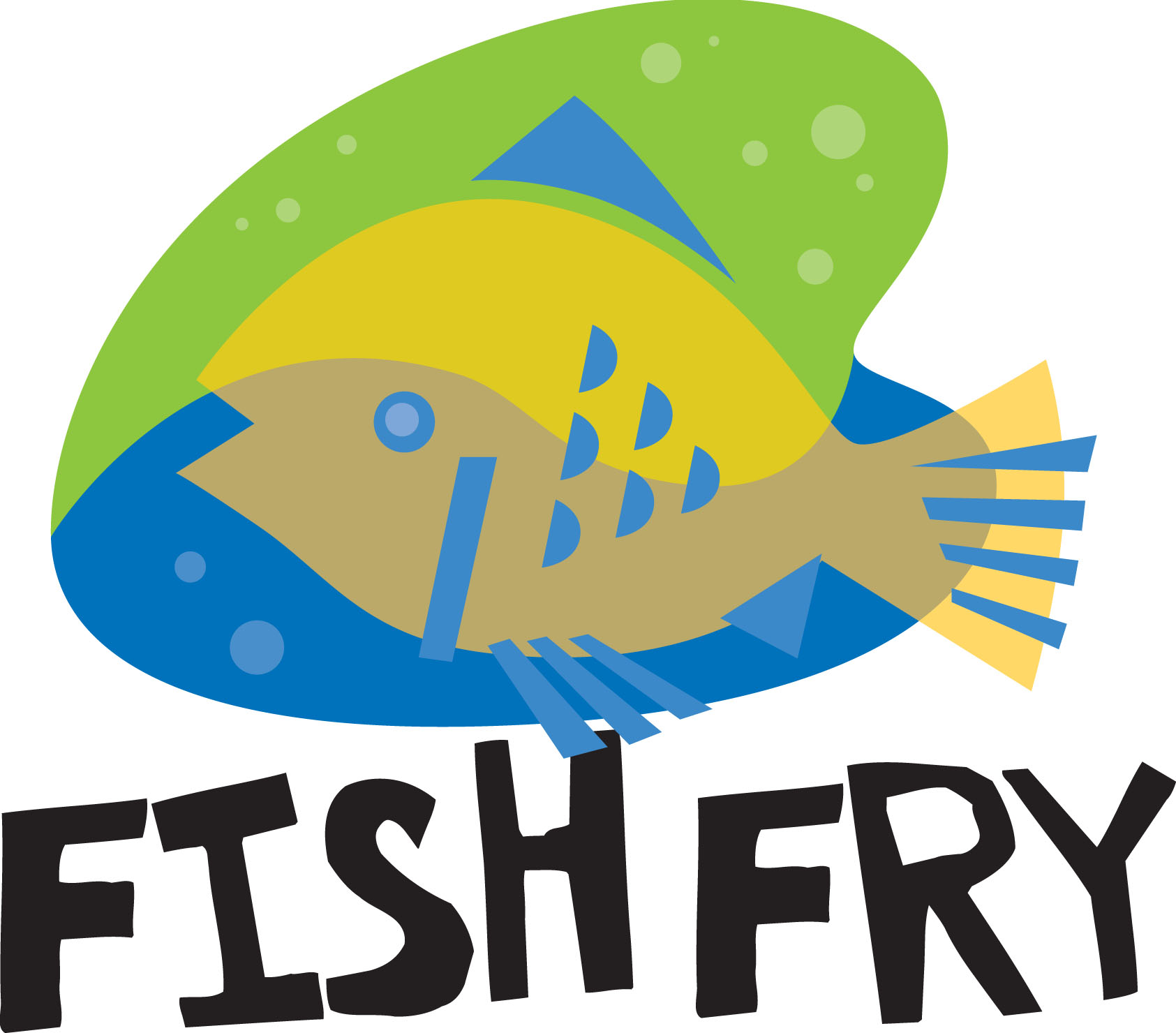 Fish fry dinner clipart 2