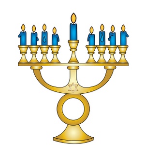 Free hanukkah clip art image jewish menorah a candelabrum or