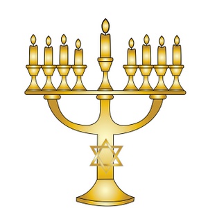 Free menorah clip art image jewish menorah with candles and star