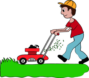 Lawn mower funny mowing lawn clipart clipart kid