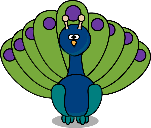 Peacock clip art free free clipart images