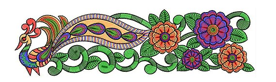 Peacock clipart embroidery designs for you
