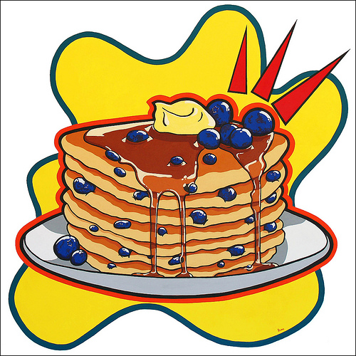 Blueberry pancakes clipart clipart kid