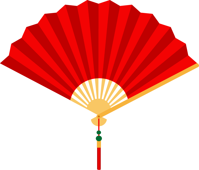 Chinese fan clipart