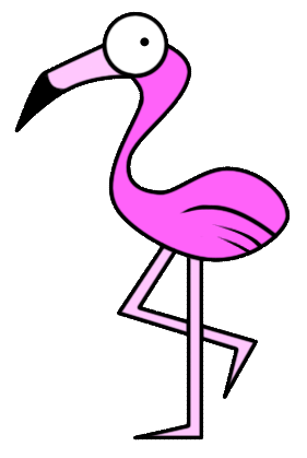 Flamingo cartoon clipart clipart kid