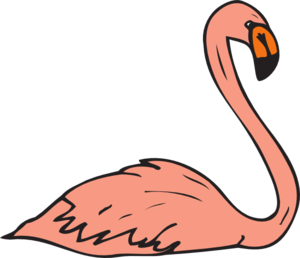 Flamingo clipart black and white free clipart images 3 clipartix