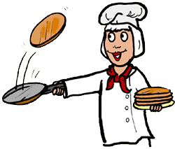 Tossing pancakes clipart clipart kid 2