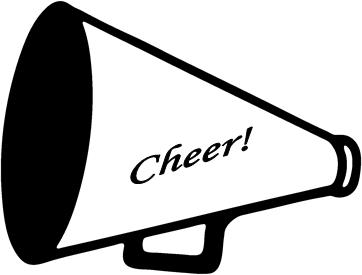 Cheer megaphone clipart black and white free cliparting