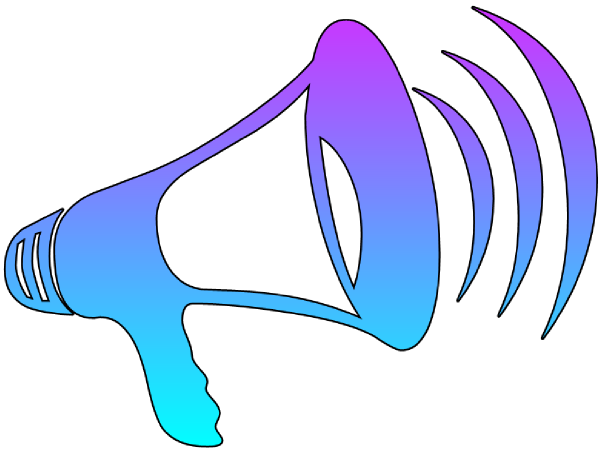 Cheer megaphone clipart free clipart images