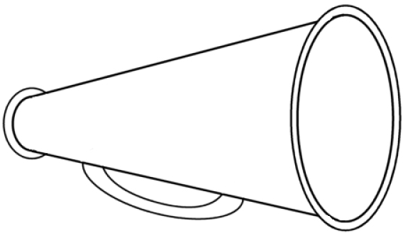 Cheer megaphones clipart free to use clip art resource