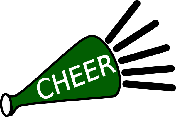 Green cheer megaphone clipart free clipart images
