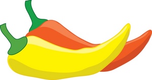 Peppers clipart image hot chili peppers yellow and orange peppers 2