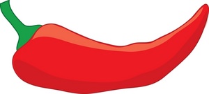 Red chili pepper clipart image