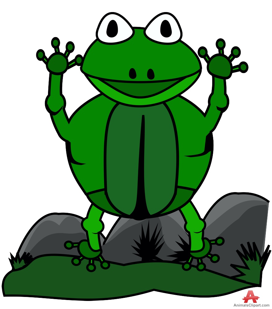 Standing frog in nature clipart free clipart design download
