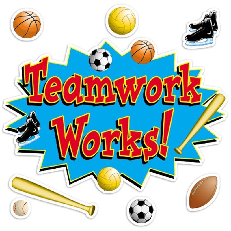 Teamwork sports free clipart images