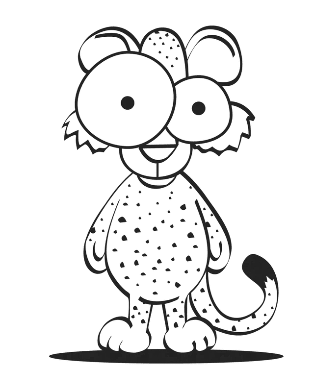 Animal cartoon cheetah coloring pages cartoon coloring pages of clip art