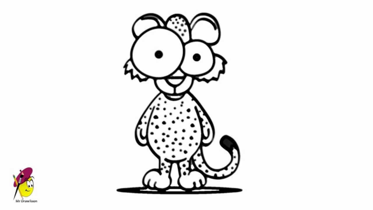 Cartoon cheetah how to draw a cheetah youtube clipart
