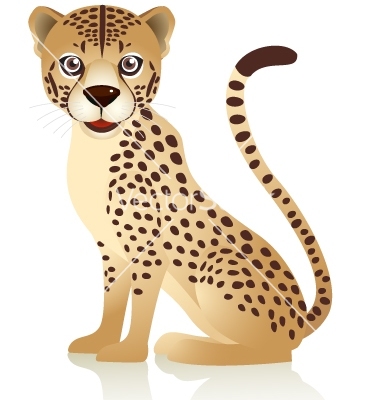Cartoon cheetah smiling cheetah cartoon vector by dagadu image vectorstock clipart