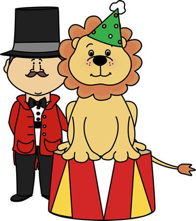 Circus lion and ringmaster clip art circus lion and ringmaster image