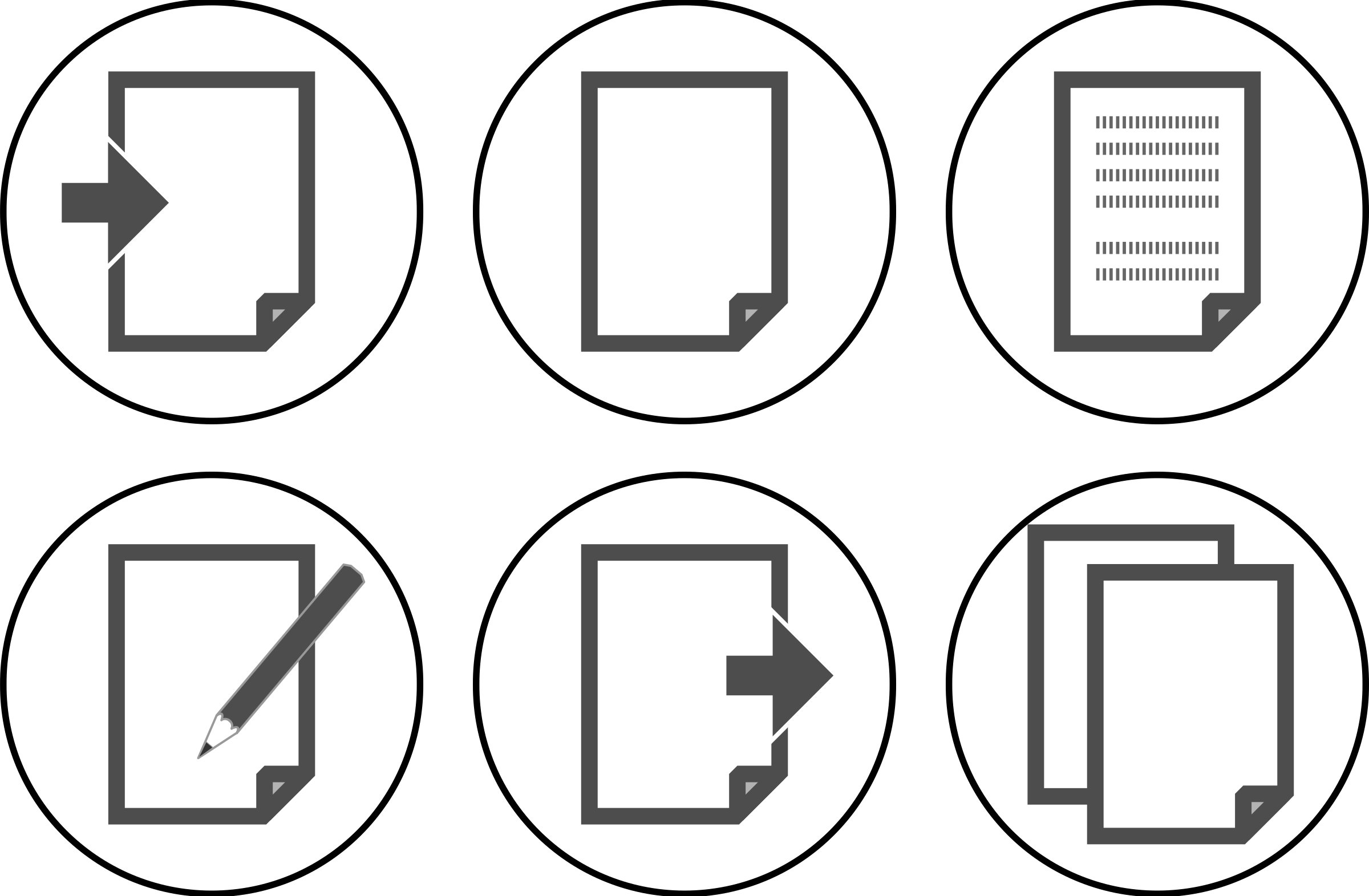 Clipart icon set document