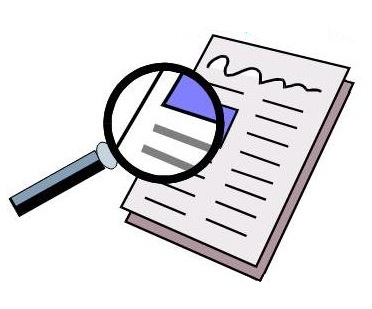 Filling out document clipart