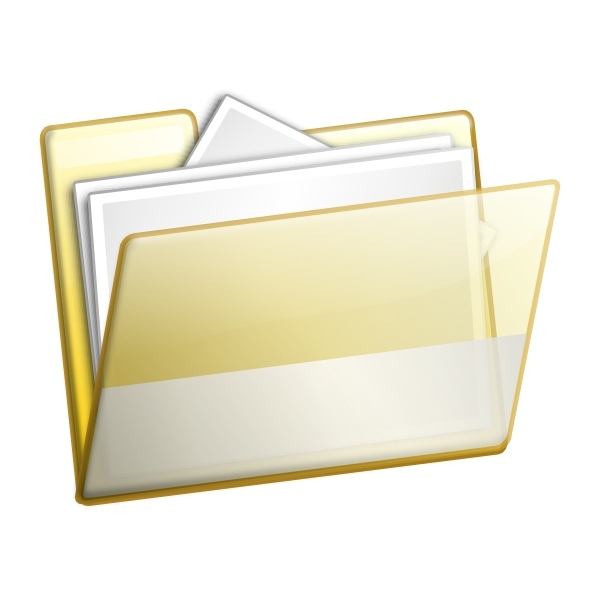 Simple folder documents clip art free vector in open office