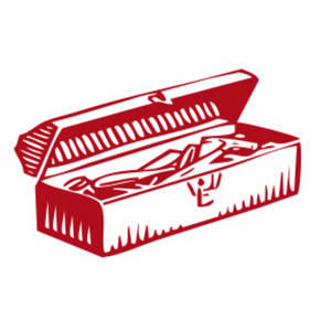 Toolbox free clipart picture of a red tool