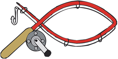Bent fishing pole clipart free clipart images