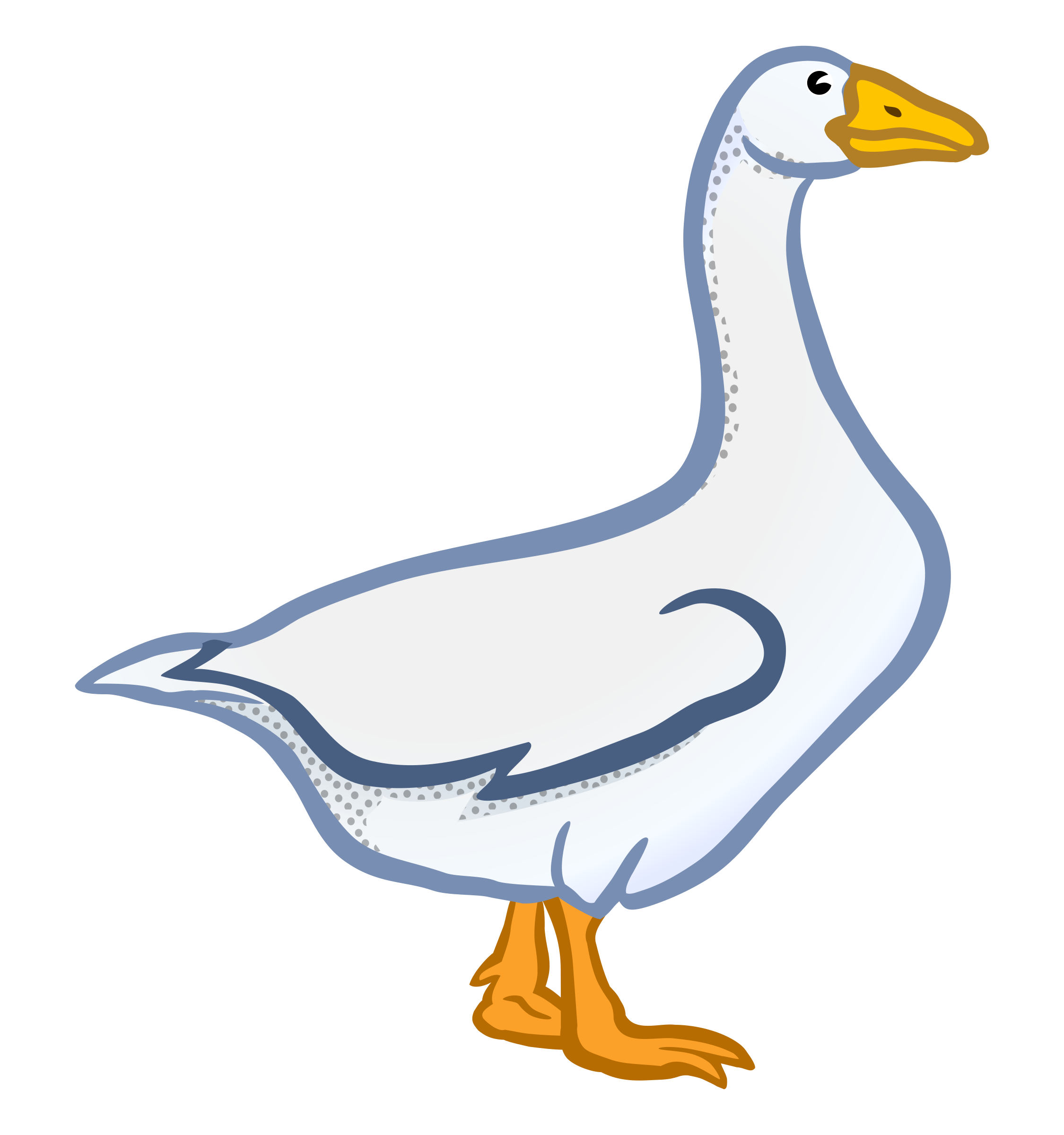 Clipart goose coloured