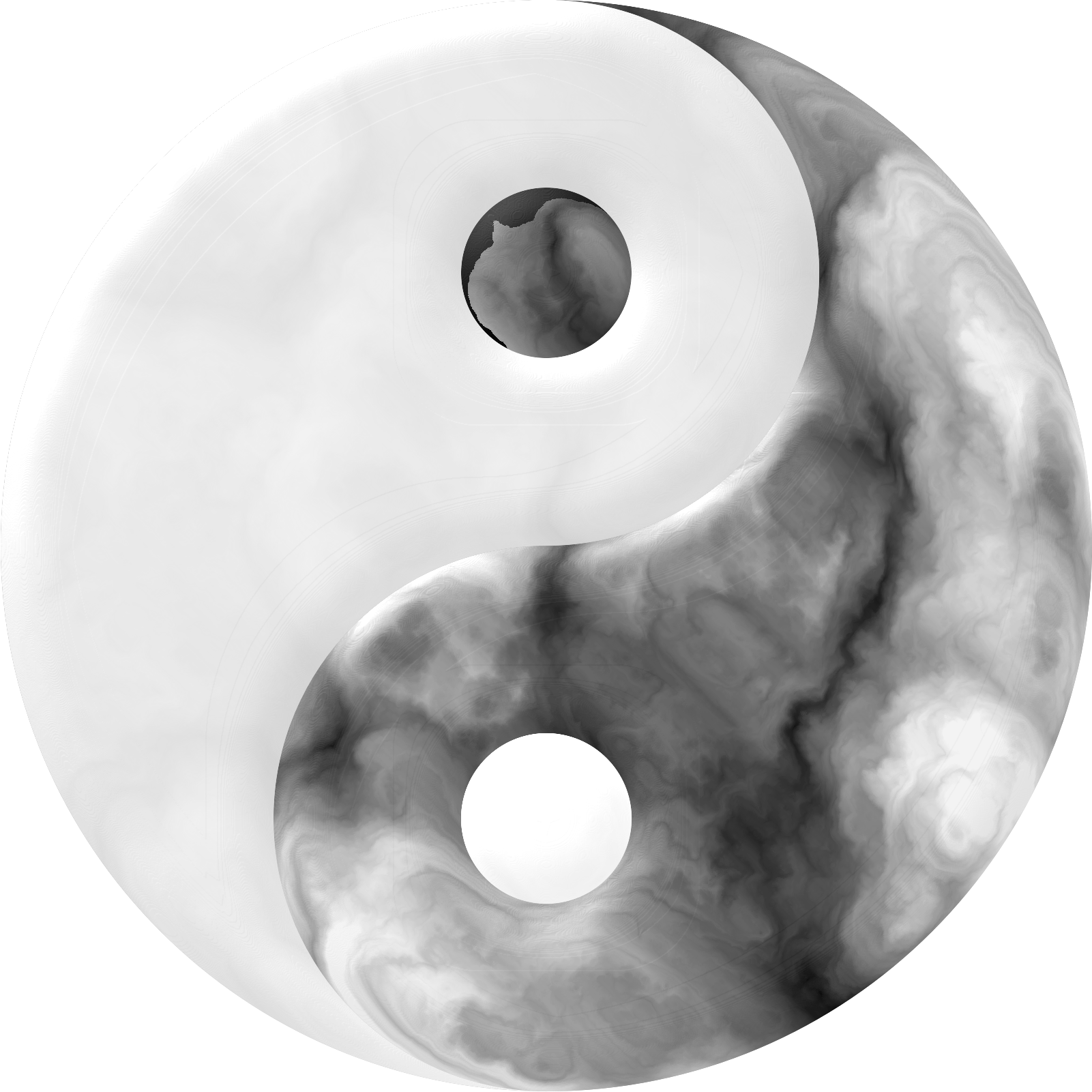 Clipart marbled yin yang