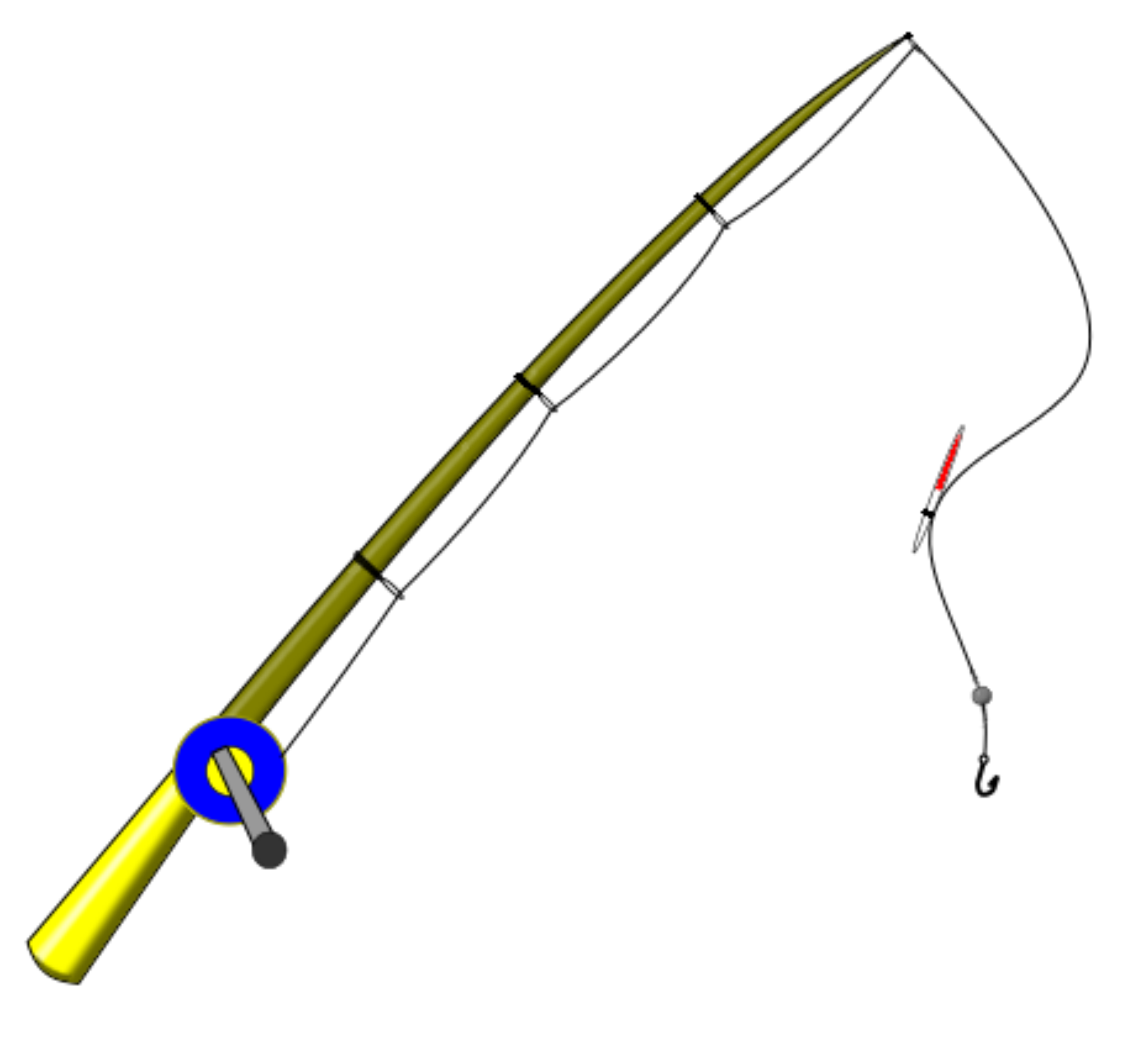 Fishing pole clipart fishing rod