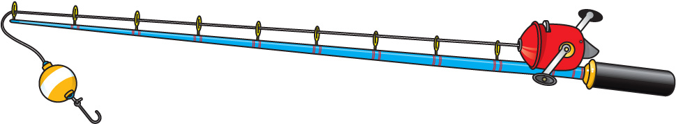Fishing pole clipart free clipart images