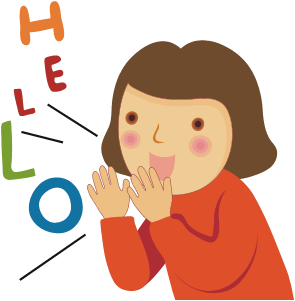 Hello just saying clipart clipart kid