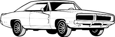 Muscle car clipart co