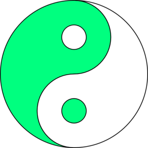 Yin yang lime green white ying yang clip art at clker vector clip art