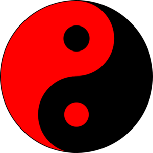 Yin yang red black ying yang clip art at clker vector clip art