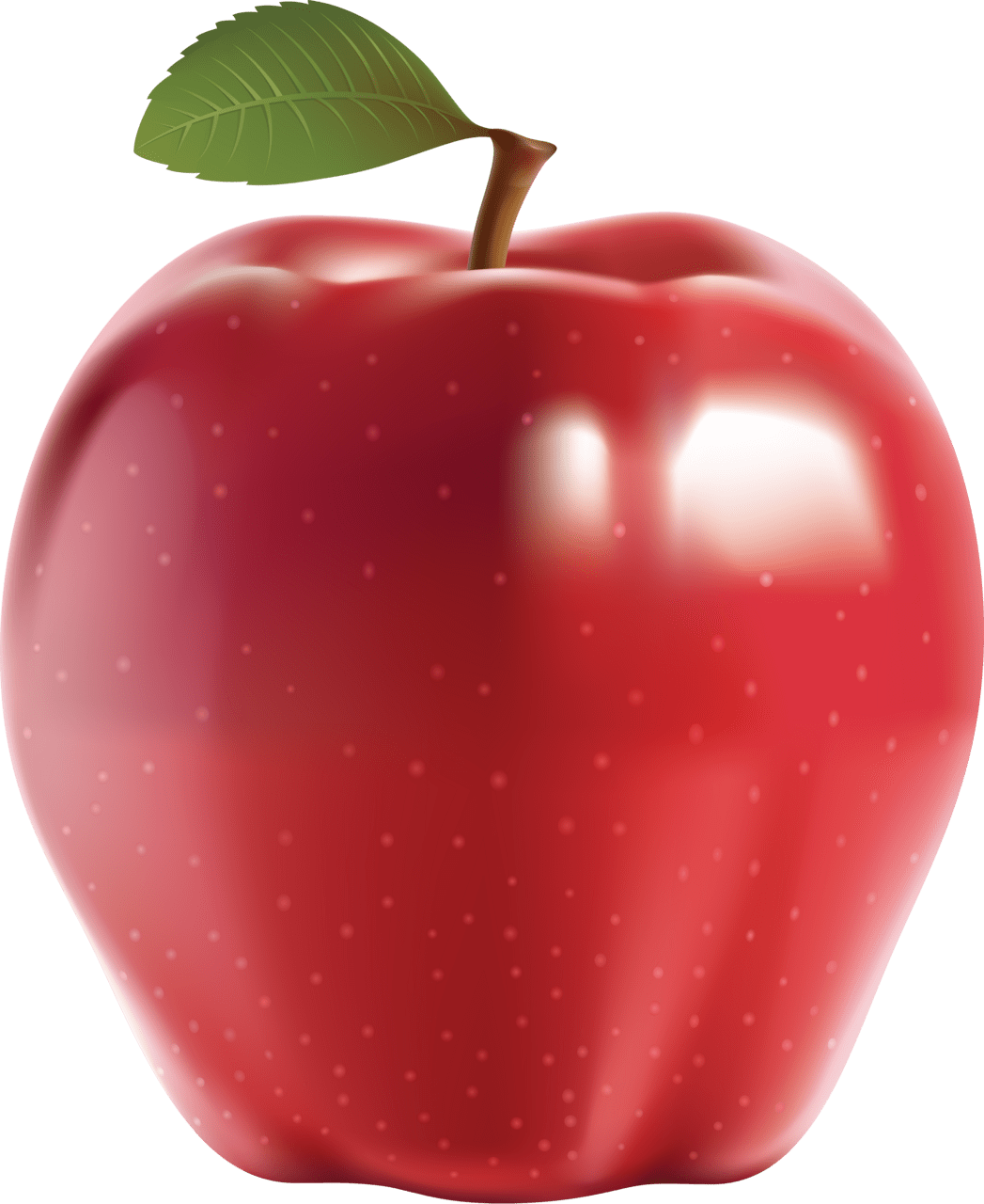 Red apple image for clipart 3